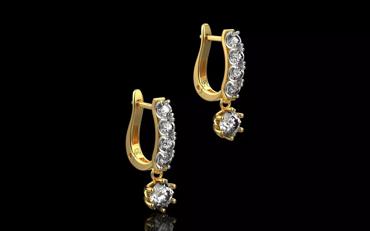 earrings 023 3D print model_0