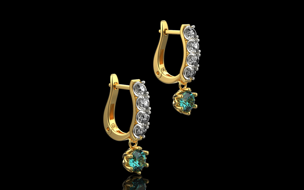 earrings 023 3D print model_5