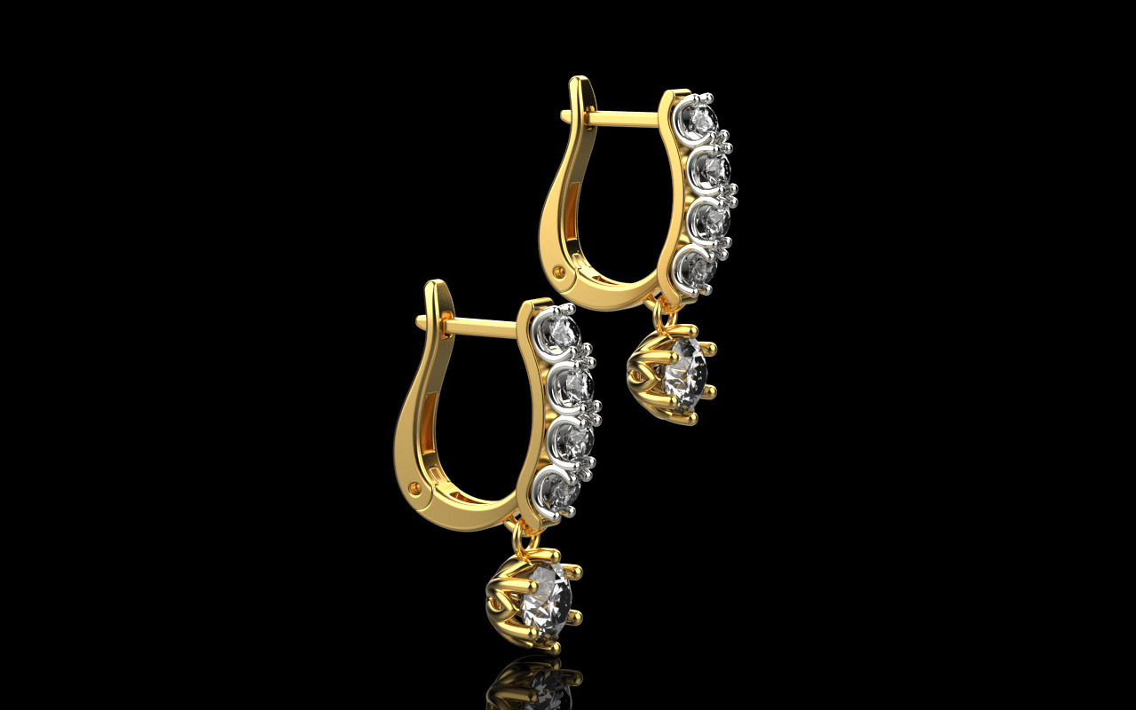 earrings 023 3D print model_3