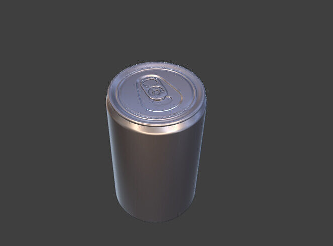 Soda can Coca cola Low-poly 3D model