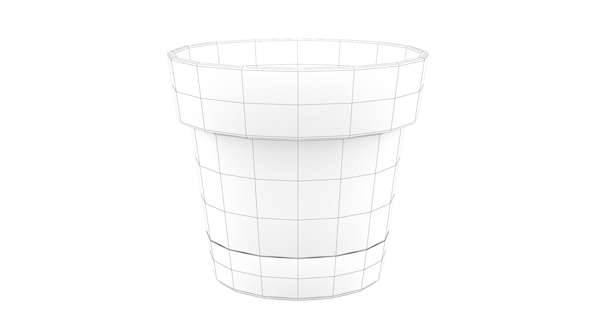 Flower pot 02 3D model_12