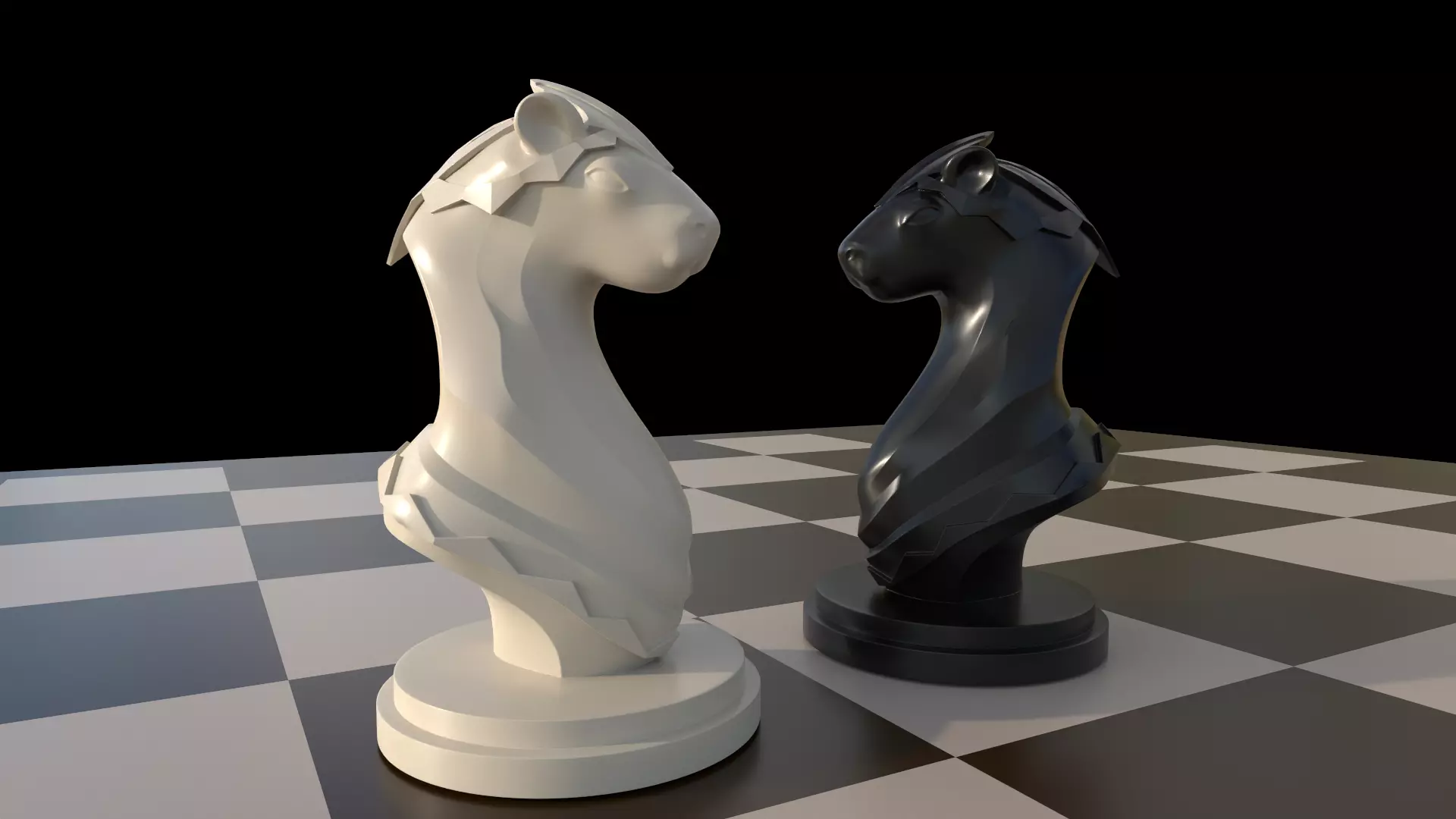 Capybara Chess Horse Knigh 3D print model_0