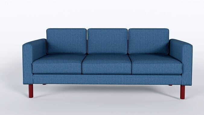 Scandinavian Sofa 3D Model OBJ Format  CLO3D 3D model