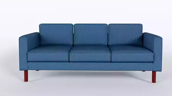 Scandinavian Sofa 3D Model OBJ Format  CLO3D