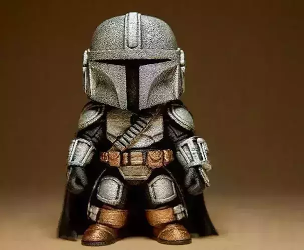 Mini Mandalorian Figurine