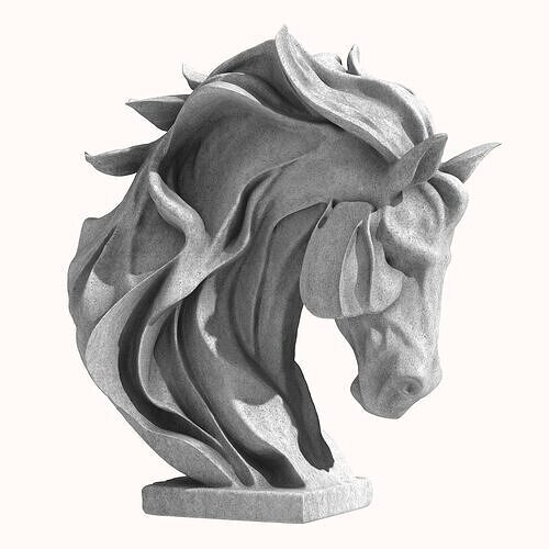 Horse Head  3D print model