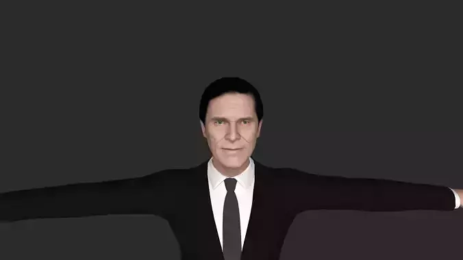 Willem Dafoe Hyper Realistic Full Body  Rigged 3D Character