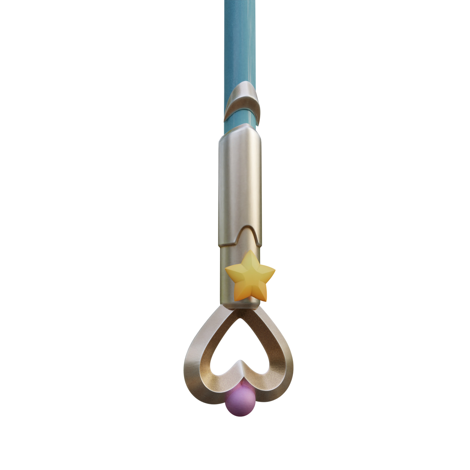 Mercy Magical Girl Cosplay Caduceus Staff Overwatch 2 3D print model_23