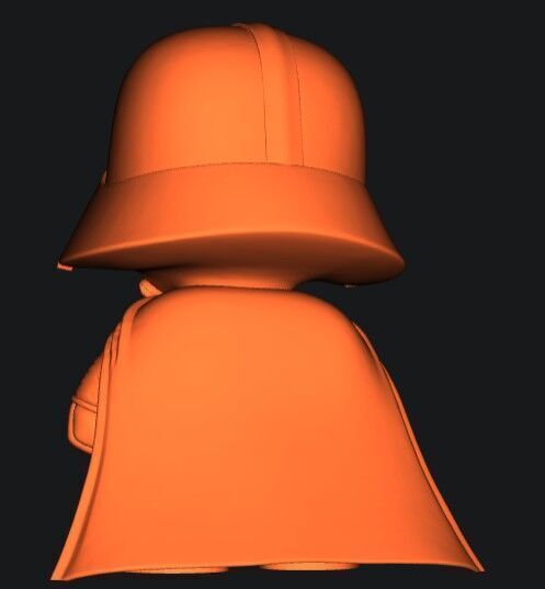 Mini Vader Figurine 3D print model_5