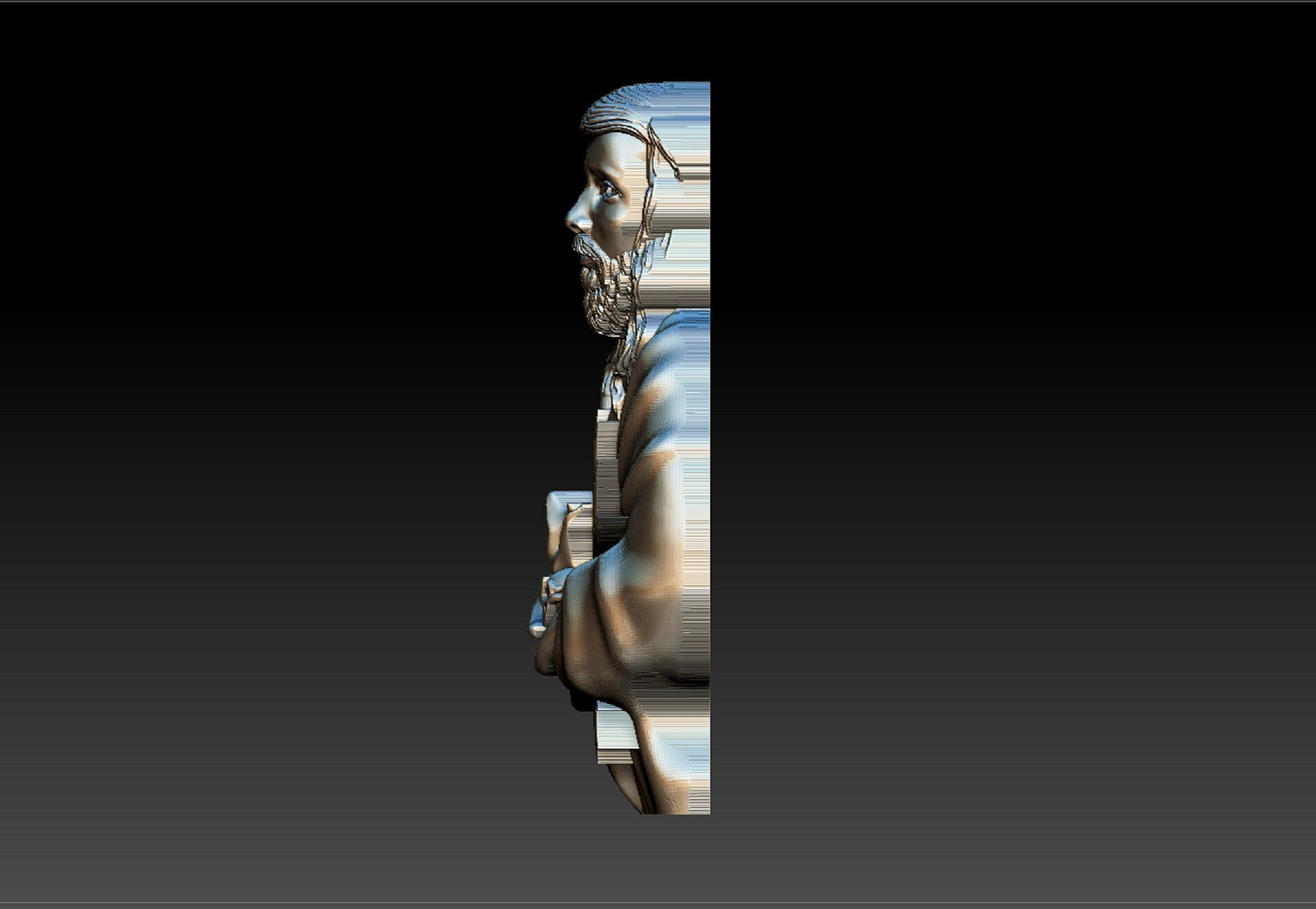 Sacred Heart of Jesus 3D print model_2