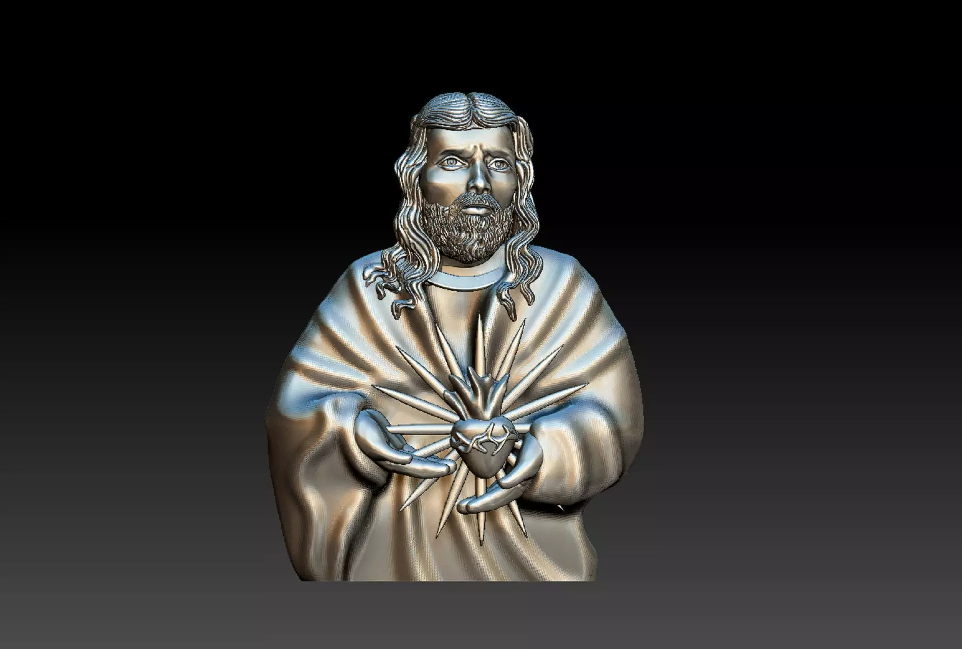 Sacred Heart of Jesus 3D print model_0