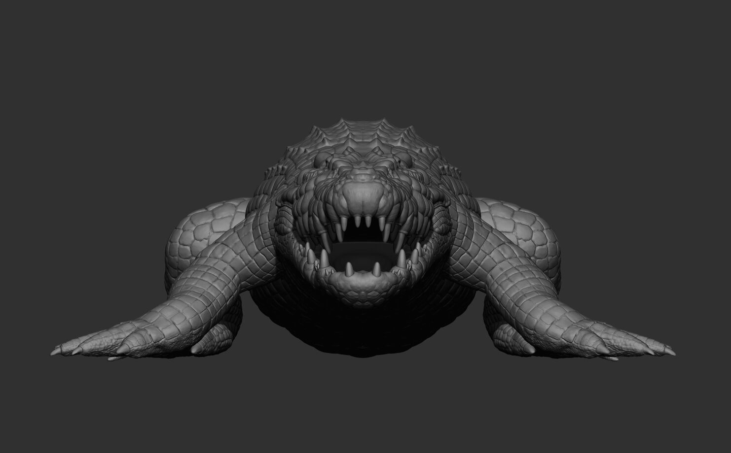 Highpoly Crocodile AAA Quality 3D Model for Games and Films 3D model_4