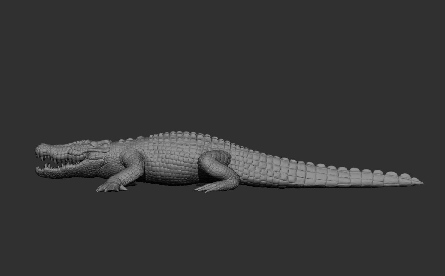 Highpoly Crocodile AAA Quality 3D Model for Games and Films 3D model_3