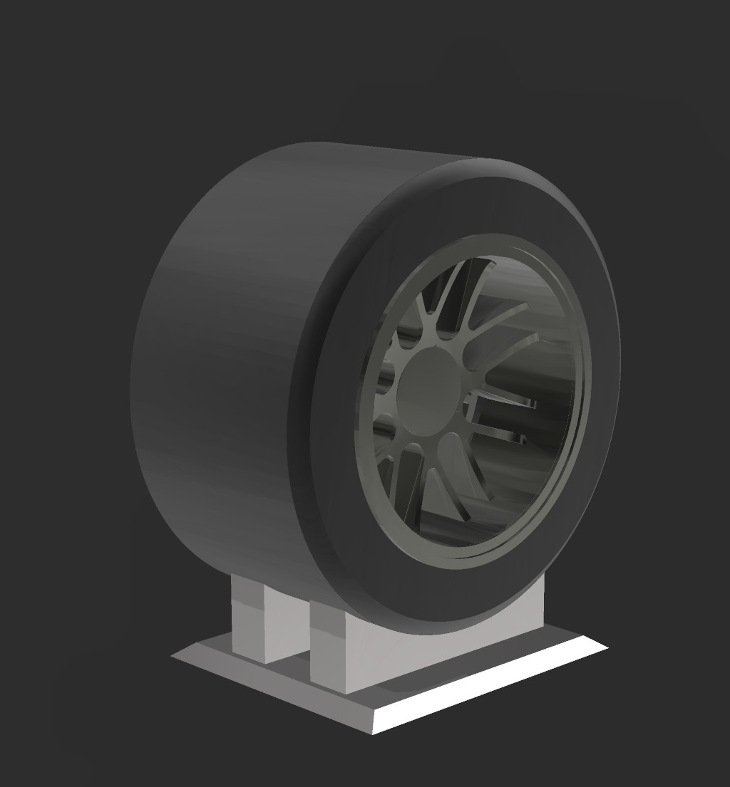 Slick formula 1 tyre 60mm display model  3D print model_1