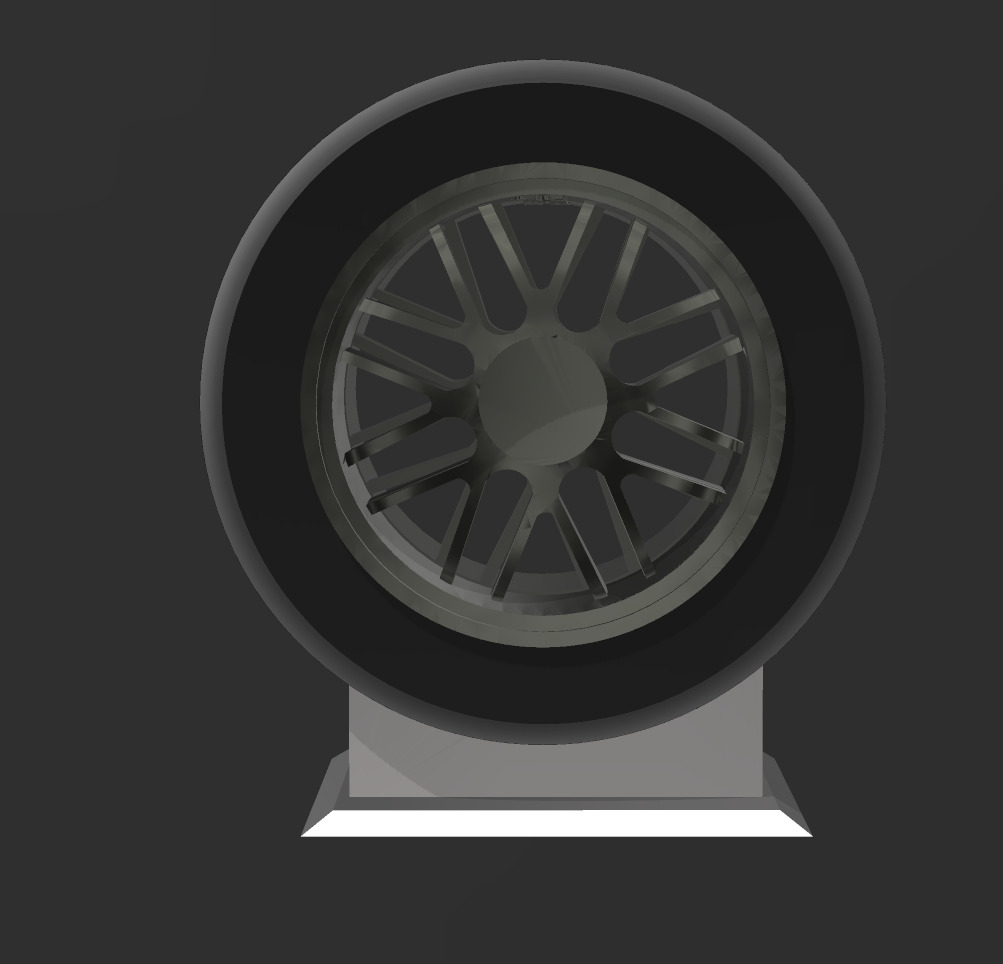 Slick formula 1 tyre 60mm display model  3D print model_2
