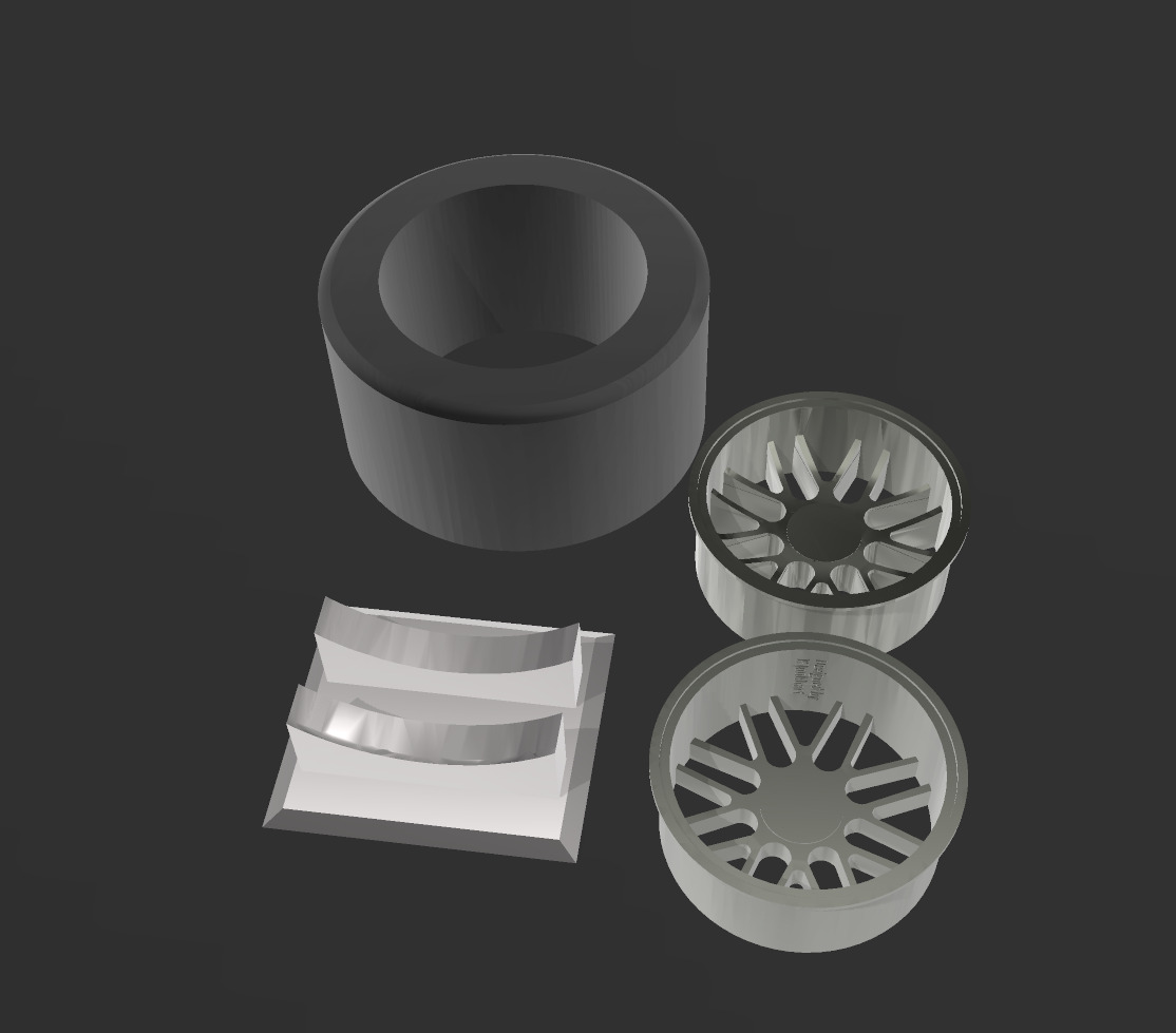 Slick formula 1 tyre 60mm display model  3D print model_3