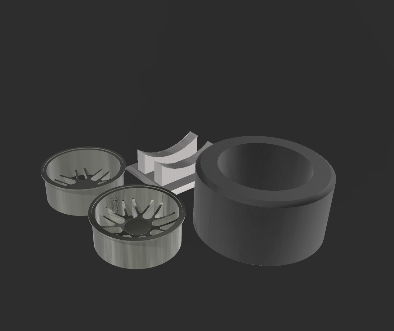 Slick formula 1 tyre 60mm display model  3D print model_4