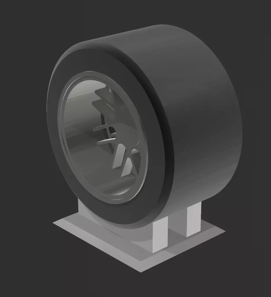 Slick formula 1 tyre 60mm display model  3D print model_0