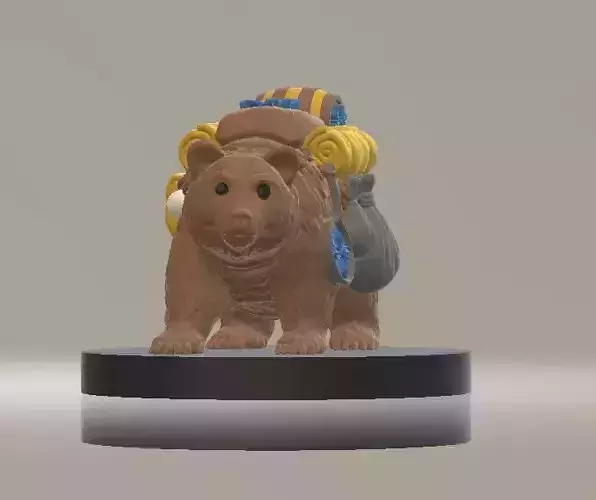 3D bear model 3D print model