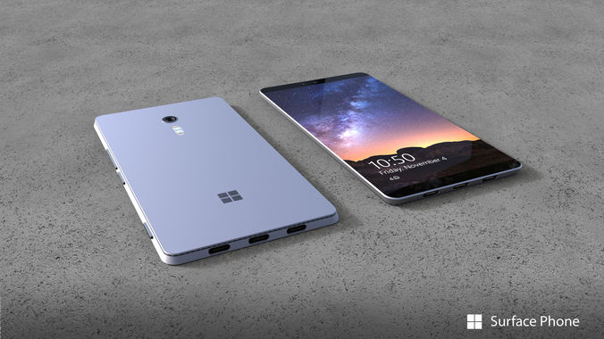 Surface Phone Concept 3D model