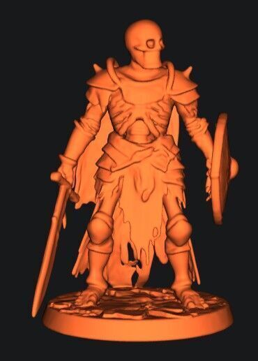 Skeleton Warrior 3D print model_6