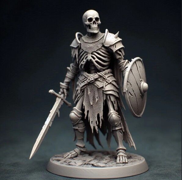 Skeleton Warrior 3D print model_5