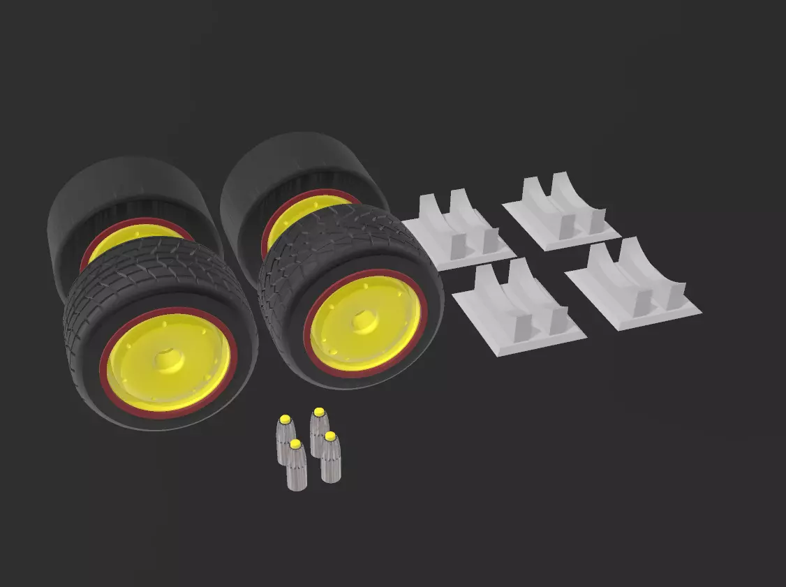 all compound formula 1 tyre 60mm 2023 model display  3D print model_0