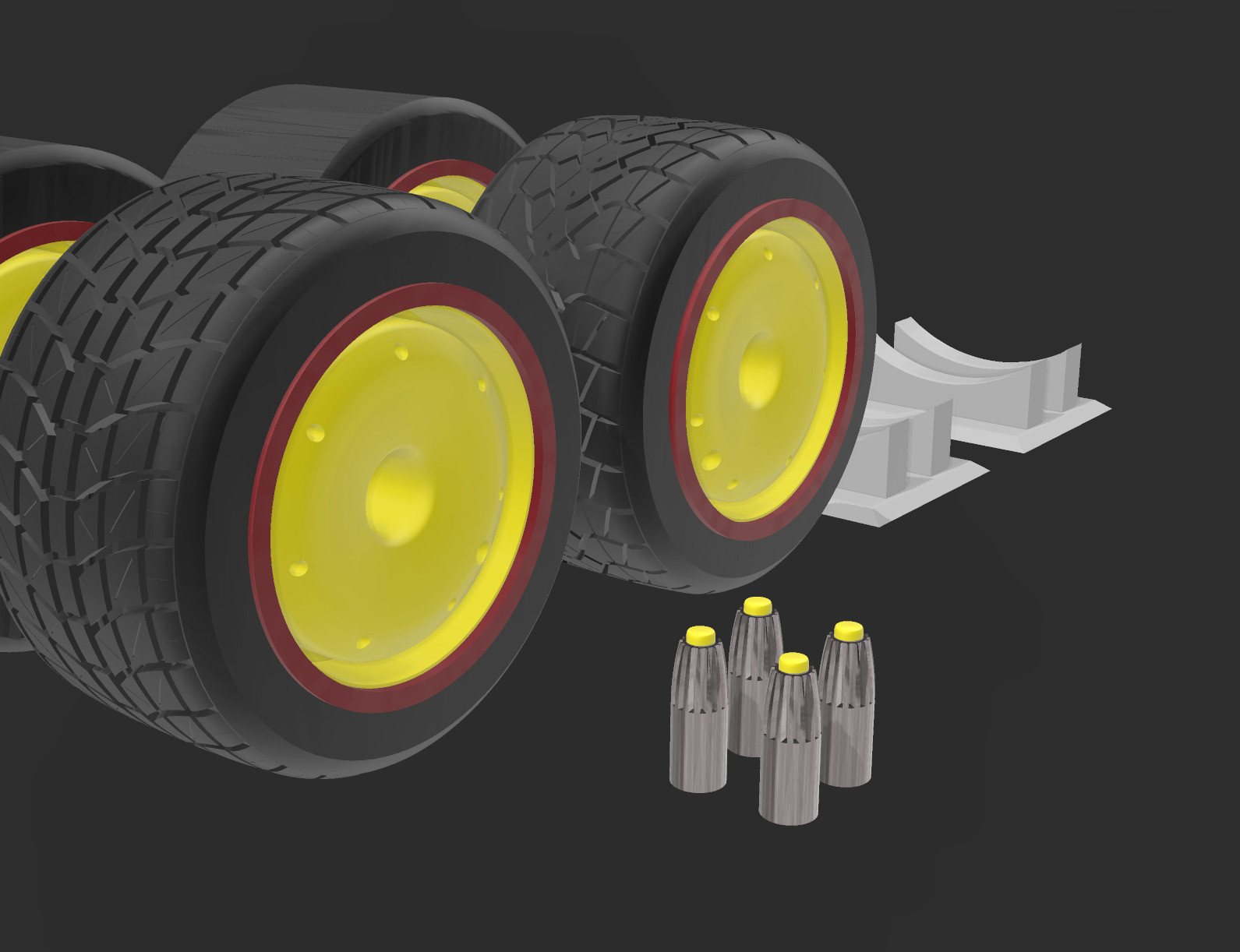 all compound formula 1 tyre 60mm 2023 model display  3D print model_2