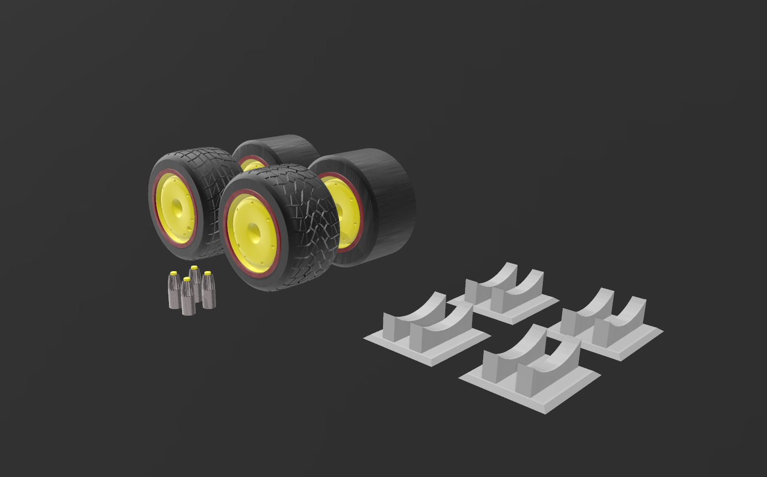 all compound formula 1 tyre 60mm 2023 model display  3D print model_1