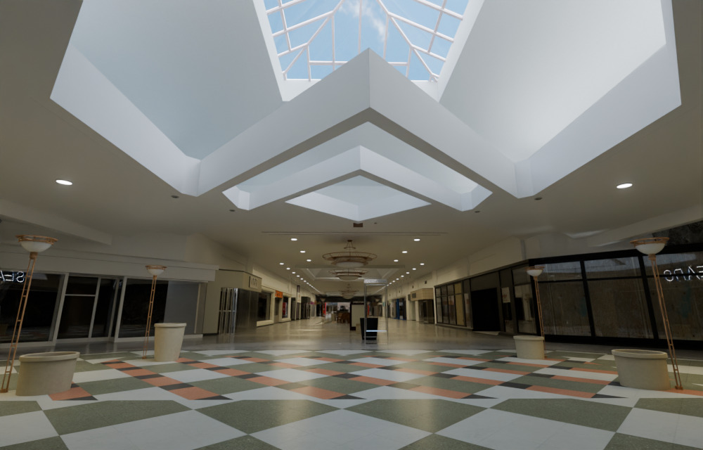 Valley View Mall - Official Blender Port from Gmod 3D model_16