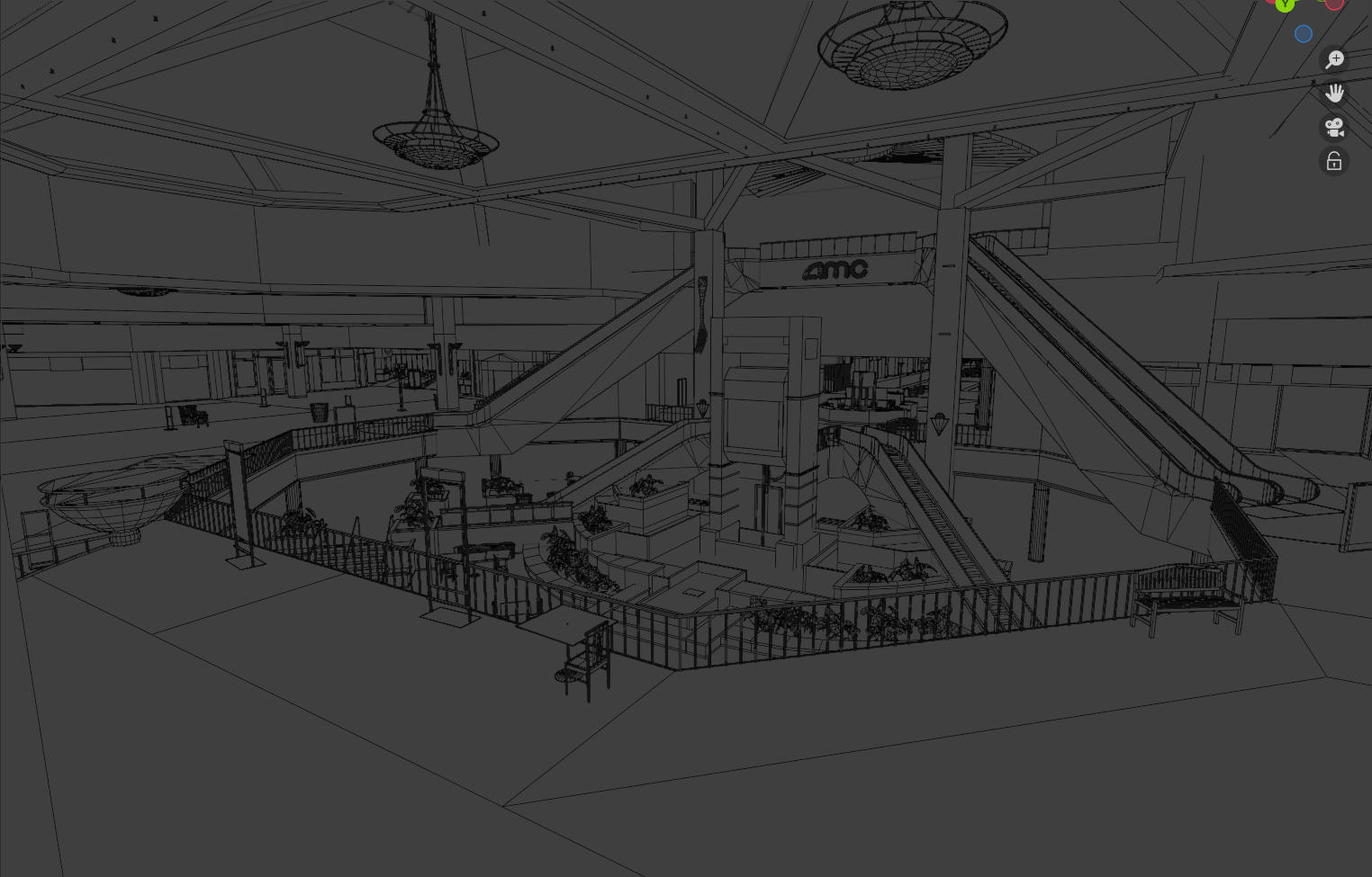 Valley View Mall - Official Blender Port from Gmod 3D model_35