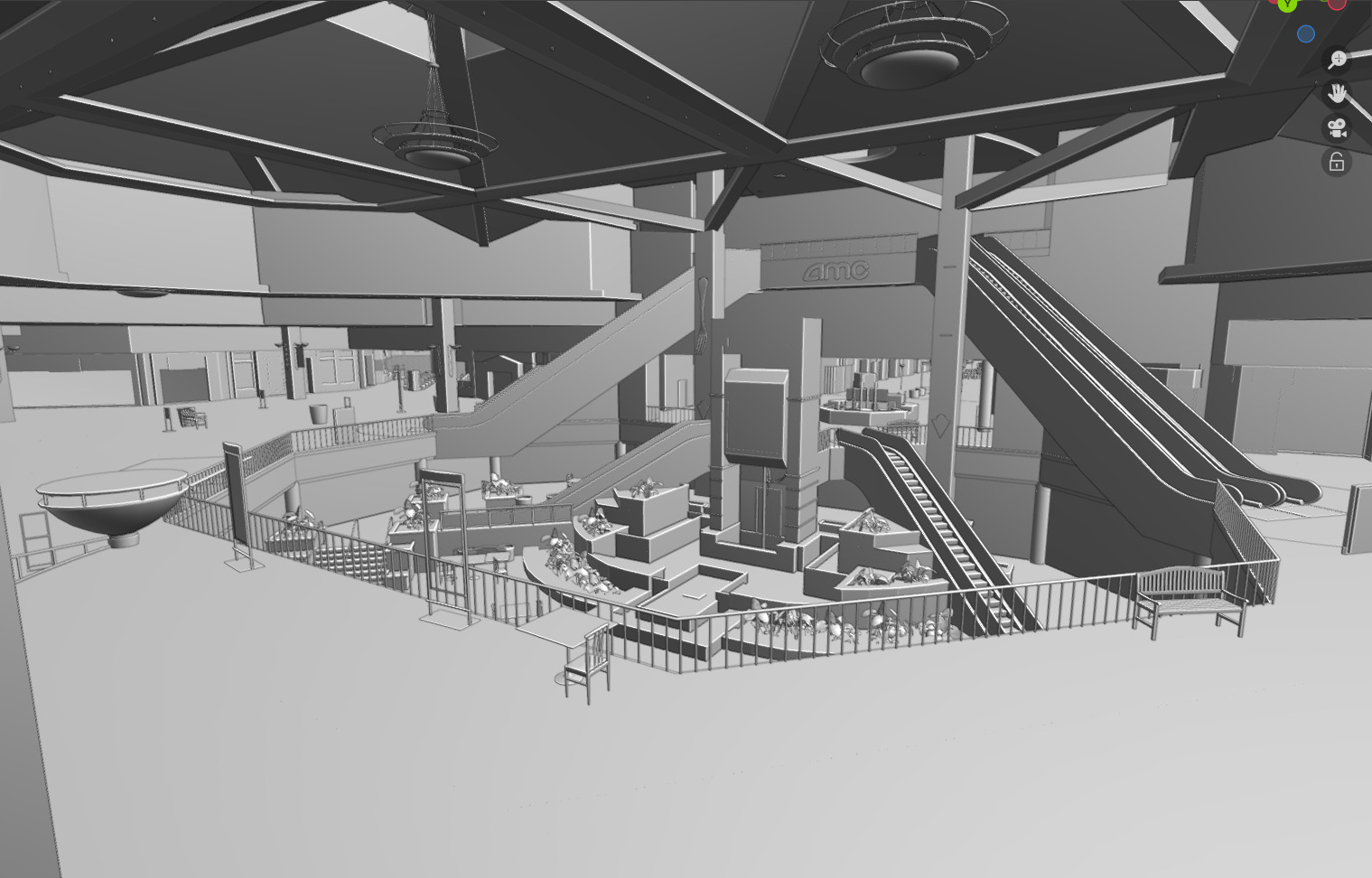 Valley View Mall - Official Blender Port from Gmod 3D model_26