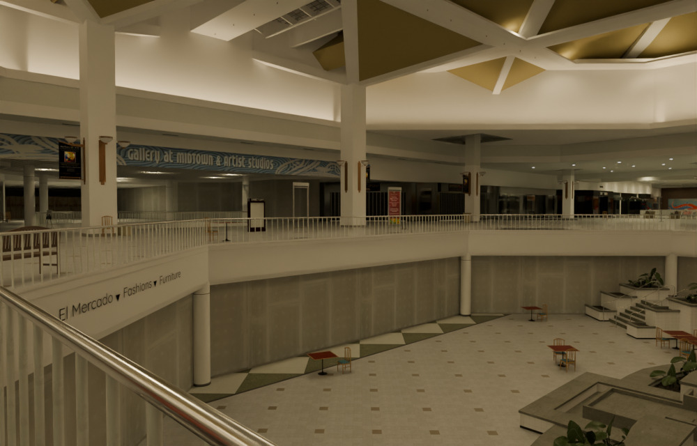 Valley View Mall - Official Blender Port from Gmod 3D model_6