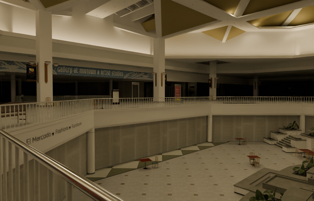 Valley View Mall - Official Blender Port from Gmod 3D model_7