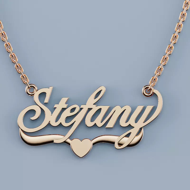 Name Pendant Necklace Stefany 3D print model
