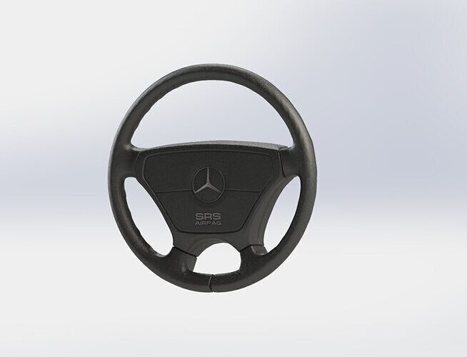 Mercedes-Benz W124 Steering Wheel STL Model PRINTABLE Free 3D print model