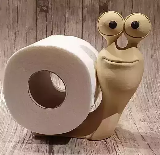 toilet roll snail 3D print model