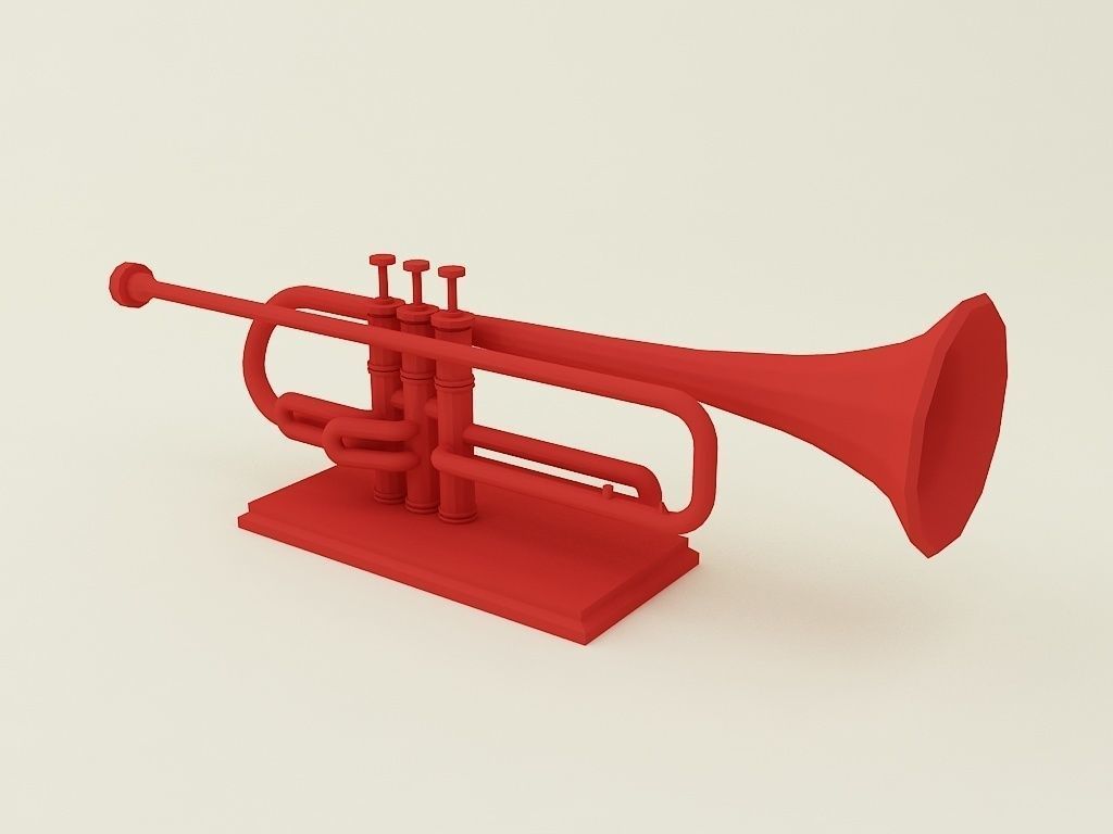 Trumpet 3D print model_2