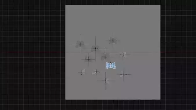 Butterfly Set 11 pieces Low Poly