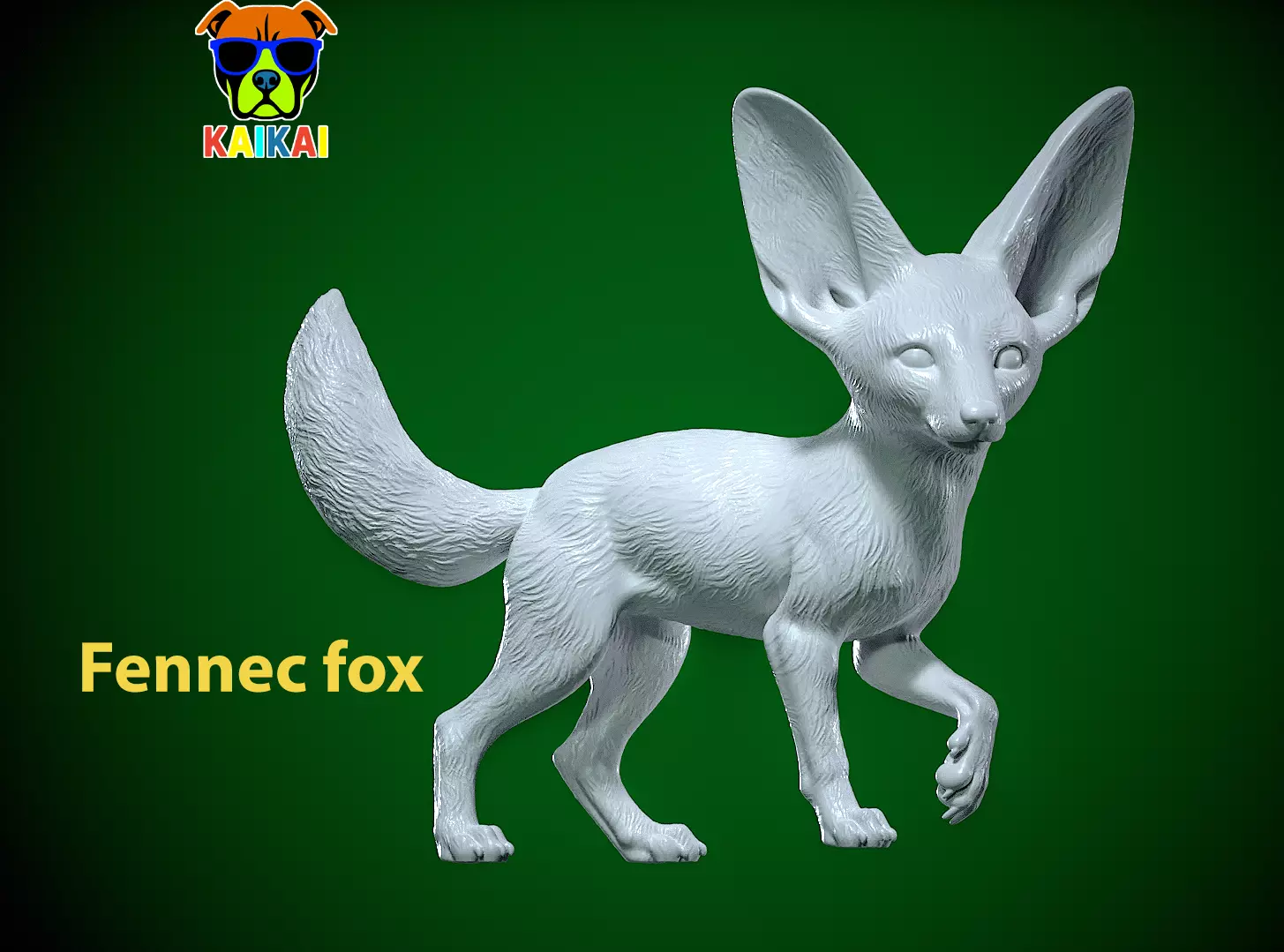 Fennec fox poses model - decor - 3D print 3D print model_0