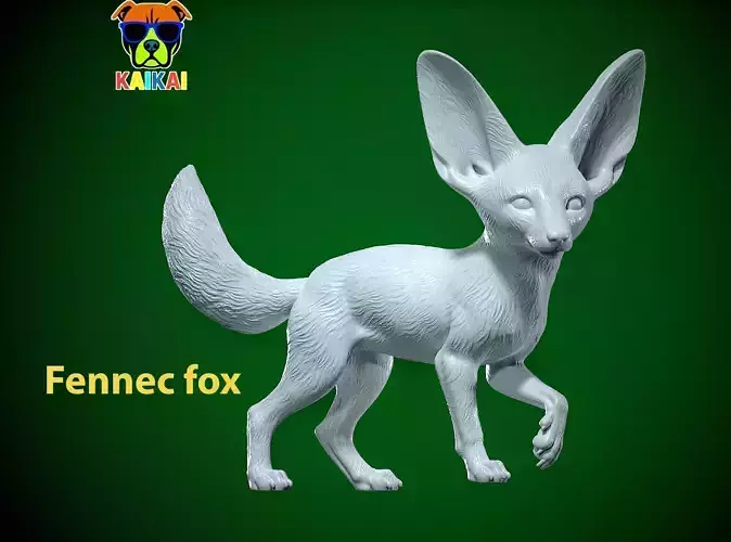 Fennec fox poses model - decor - 3D print