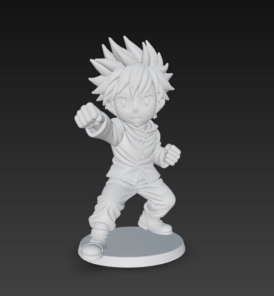 Anime Style Character 3D Print Model 3D model_13