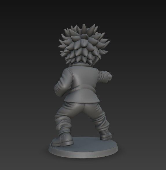 Anime Style Character 3D Print Model 3D model_1