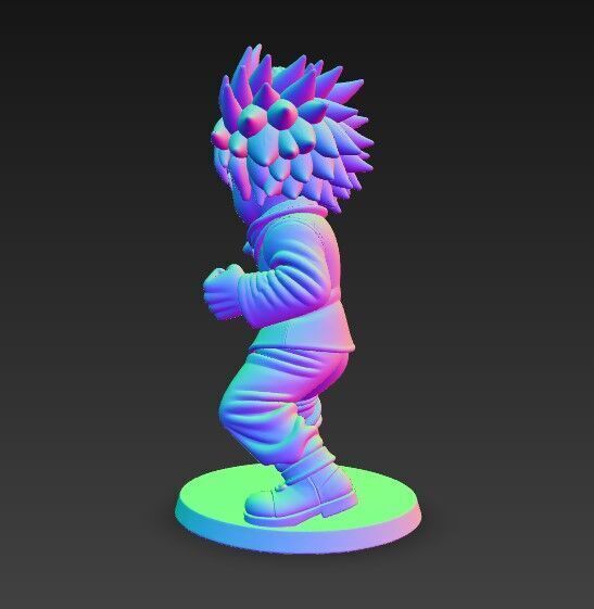 Anime Style Character 3D Print Model 3D model_10