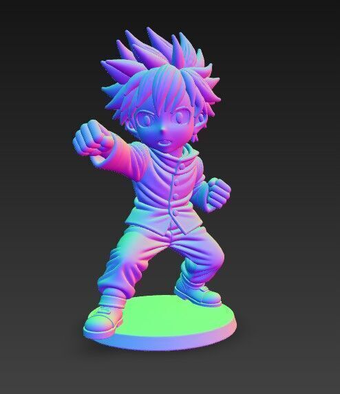Anime Style Character 3D Print Model 3D model_8