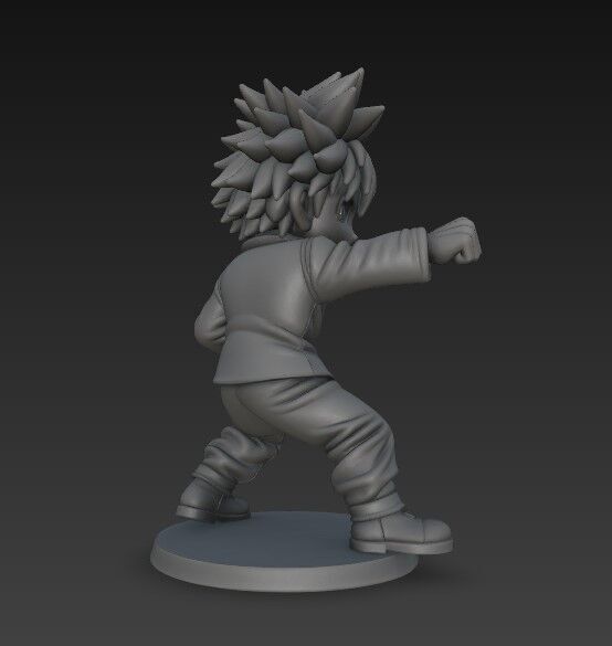 Anime Style Character 3D Print Model 3D model_6