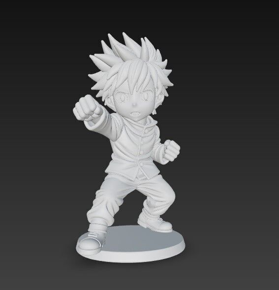 Anime Style Character 3D Print Model 3D model_14