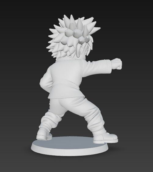Anime Style Character 3D Print Model 3D model_17