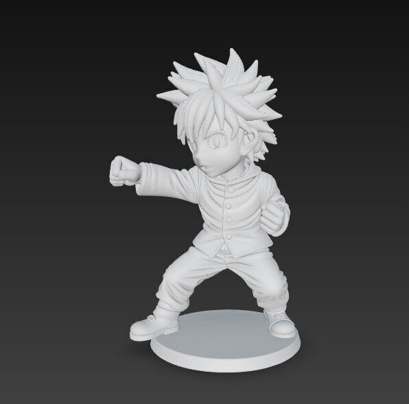 Anime Style Character 3D Print Model 3D model_16