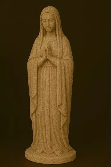 Virgin Mary model 3D print model_0